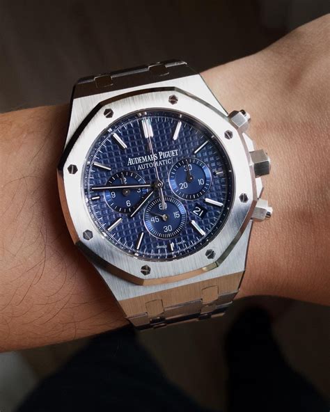 audemars piguet royal oak blue dial review|Audemars Piguet 15500 retail price.